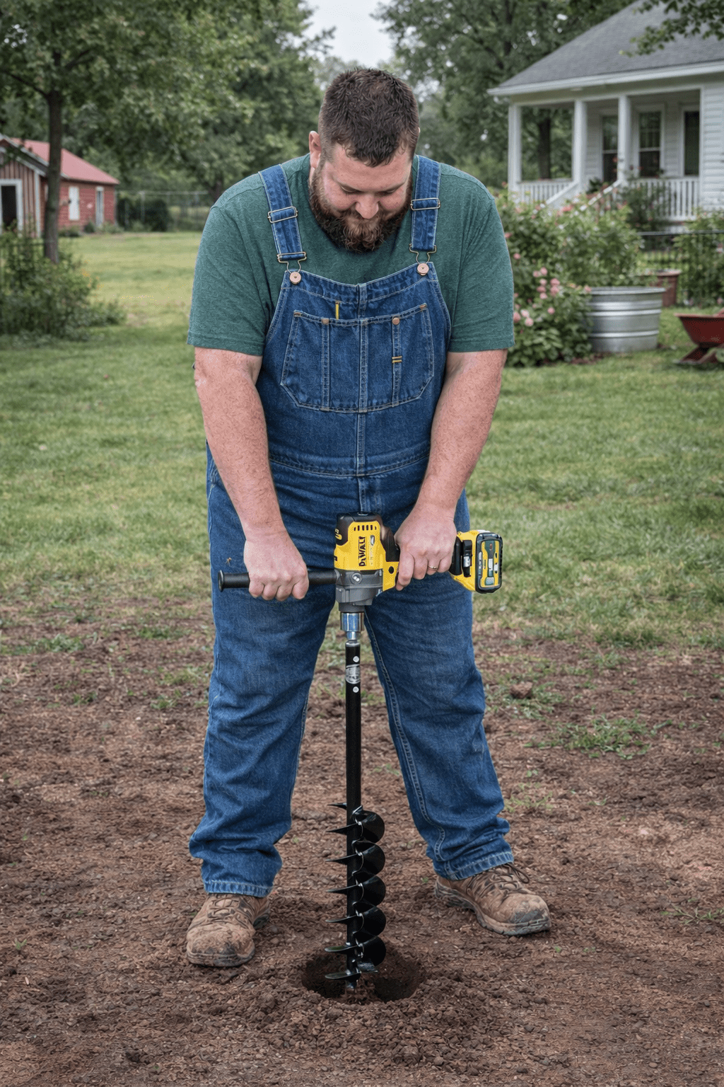 Large Bulb Auger (4” x 28”) - Power Planter Augers