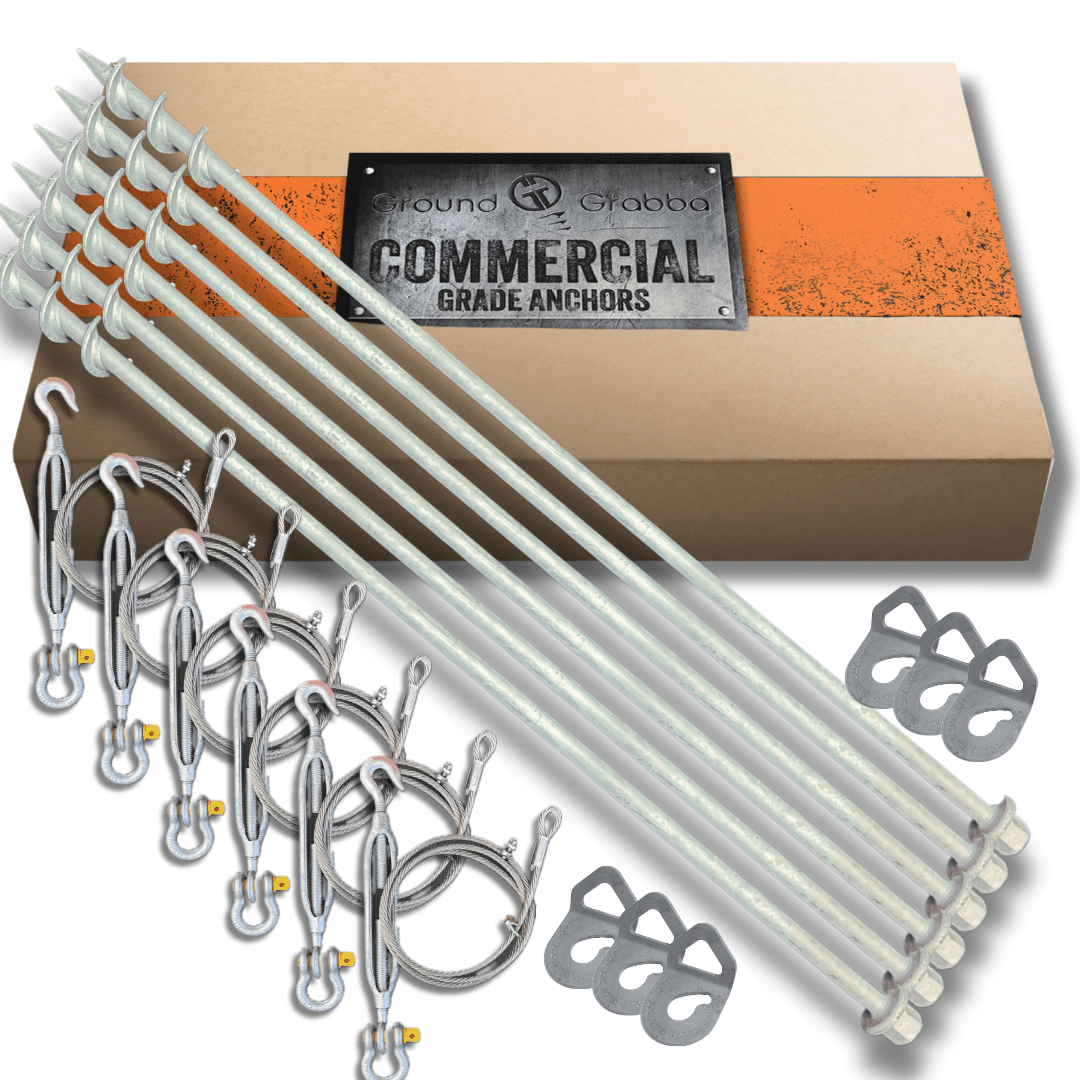 Complete Ground Anchor System – Tiny Homes, Site Offices & Containers - Power Planter Augers