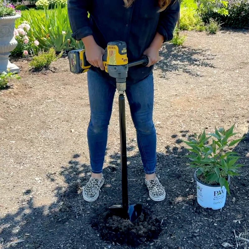 Garden Answer Bulb & Landscape Planting Combo (3" × 36" and 7" × 36") - Power Planter Augers