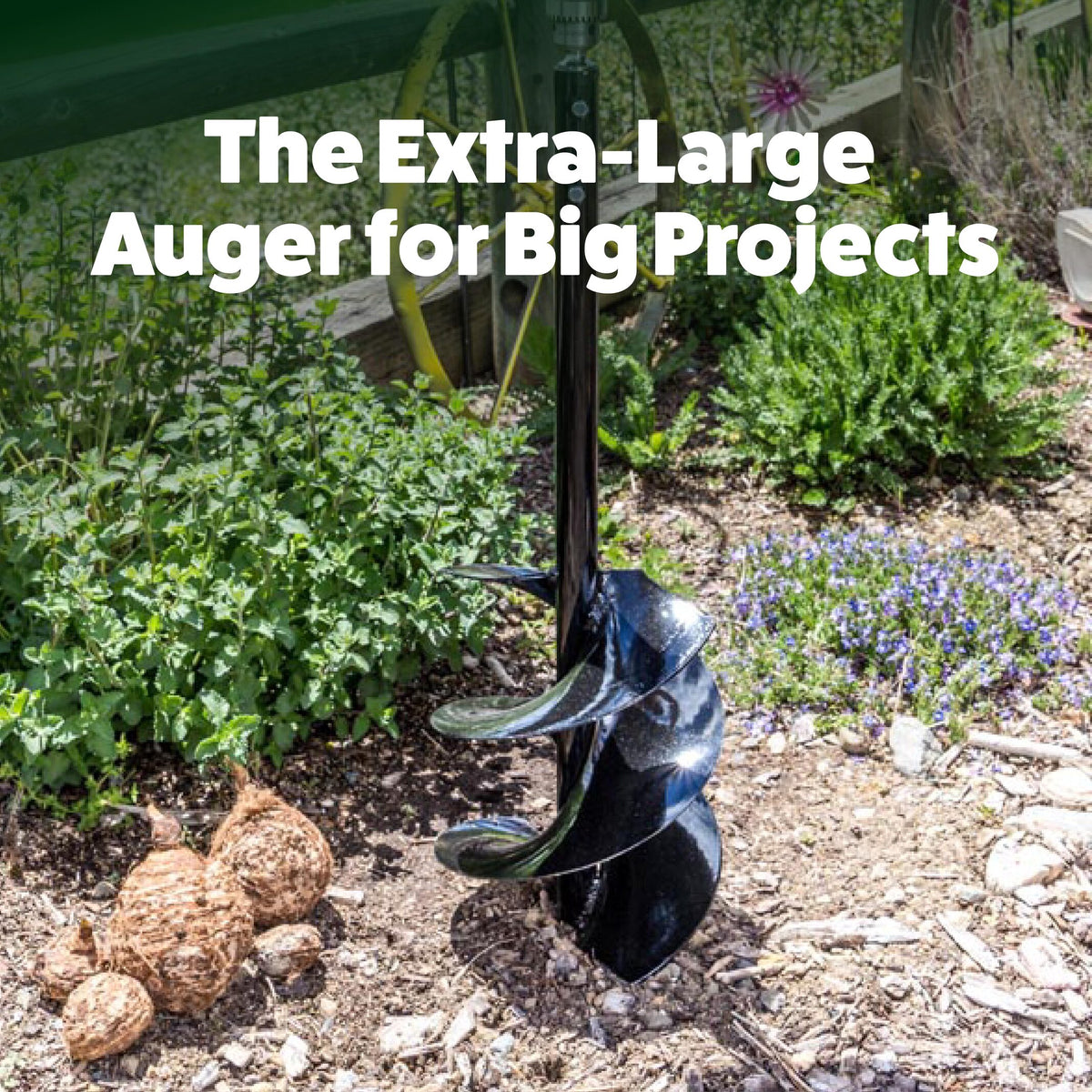 Extra Large Earth Auger with Heavy-Duty Tip (9" x 28")