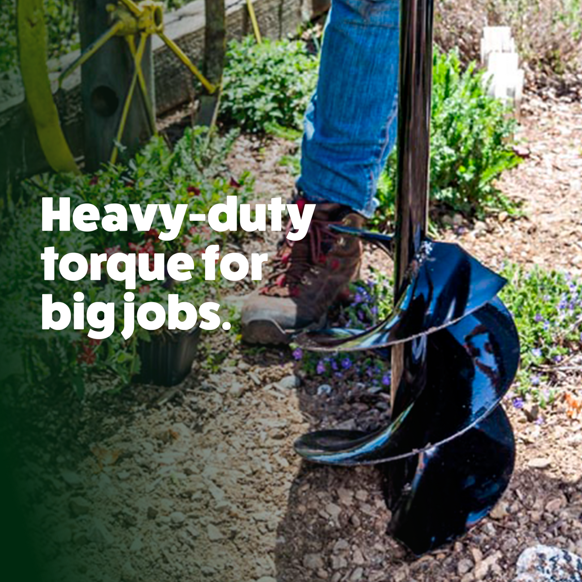 Extra Large Earth Auger with Heavy-Duty Tip (9" x 28")