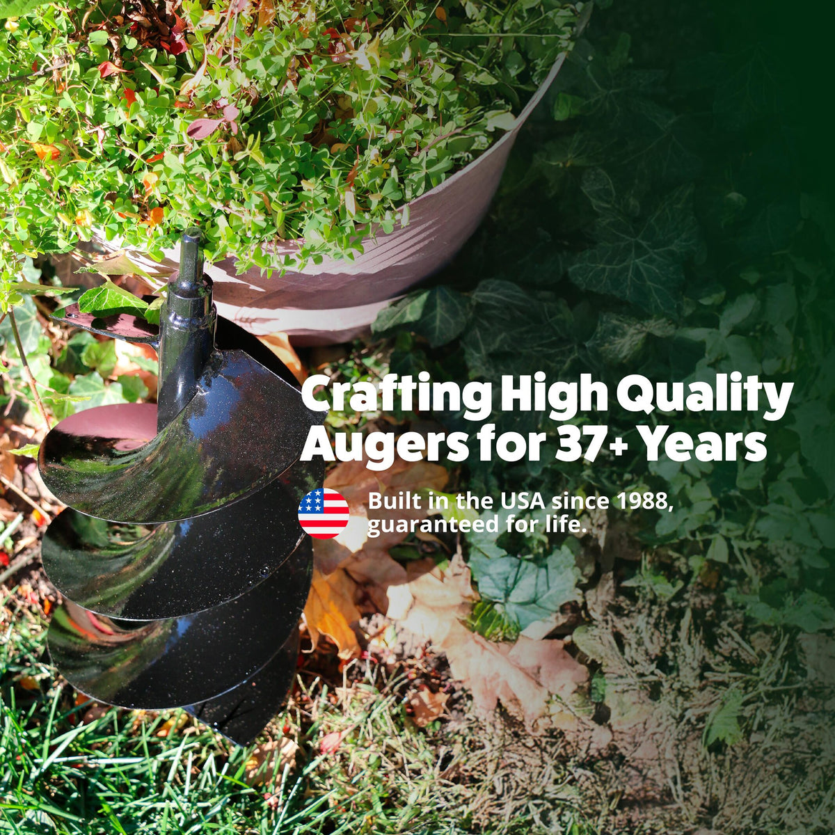 Extra Large Earth Auger with Heavy-Duty Tip (9" x 28")