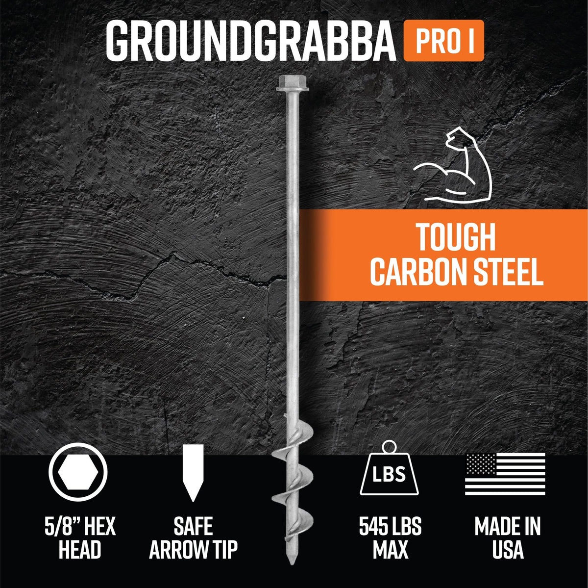 GroundGrabba Tent Camping Kit - Power Planter Augers