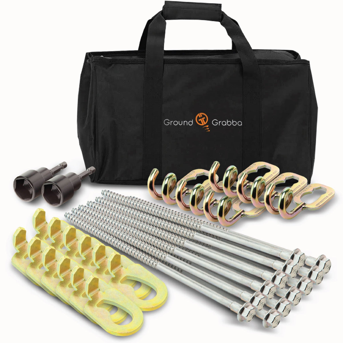 GroundGrabba Tent Camping Kit - Power Planter Augers