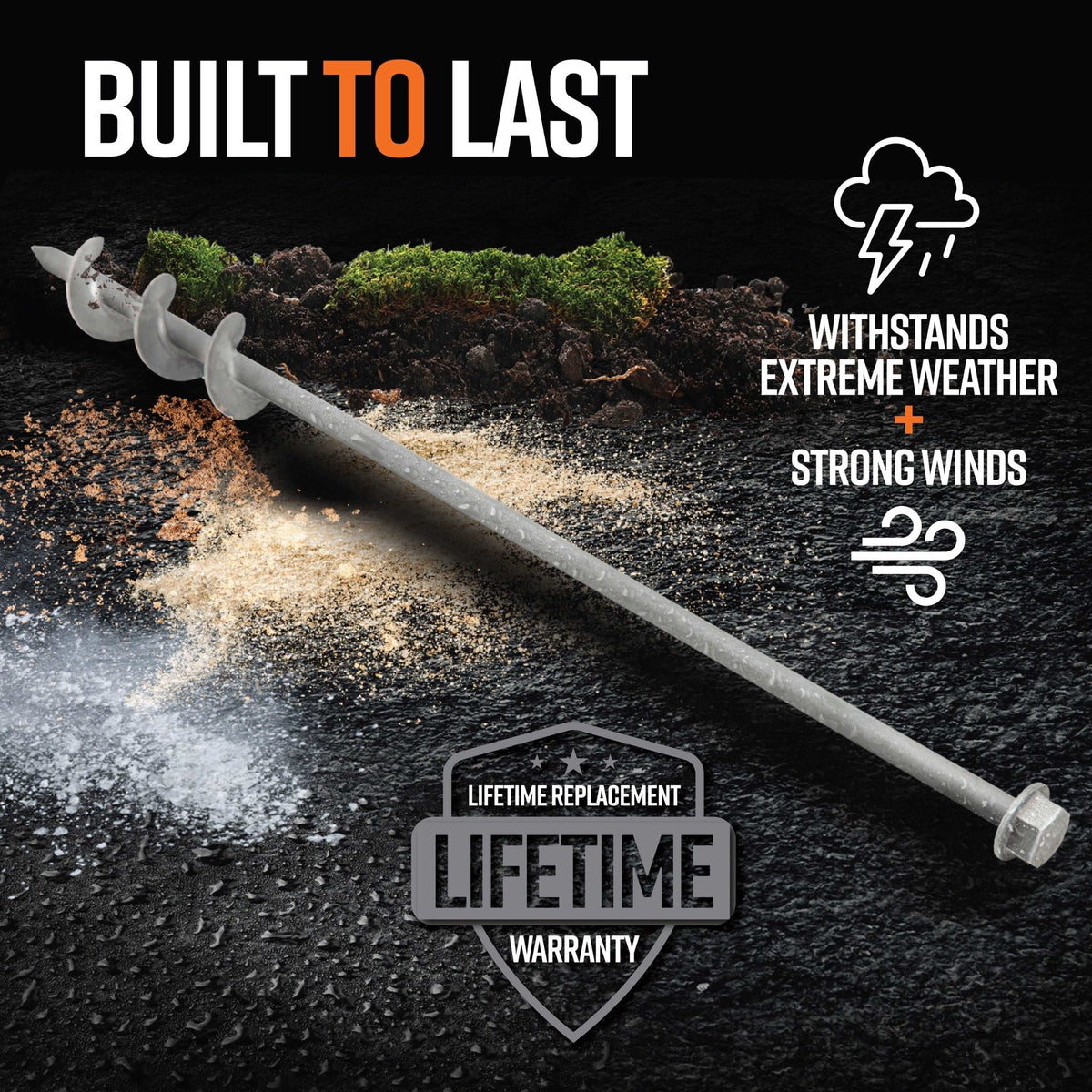 GroundGrabba Pro II Closed Hook Kits - Power Planter Augers