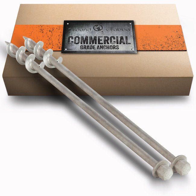 Ground Grabba Commercial Grade 24" Anchors (600mm) - 2 Pack - Power Planter Augers