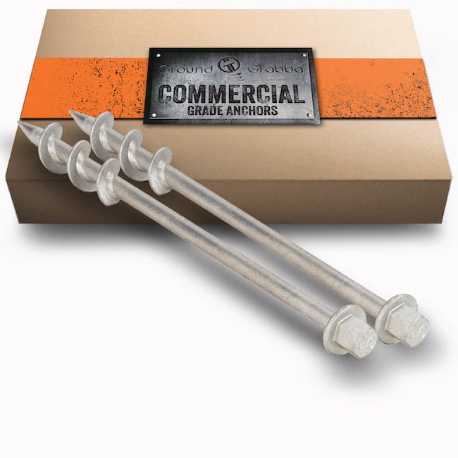 Ground Grabba Commercial Grade 18" Anchors (450mm) - 2 Pack - Power Planter Augers