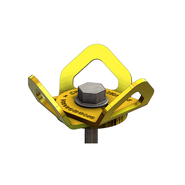 GroundGrabba CH14 Closed Hook – Heavy-Duty Galvanized Tie-Down - Power Planter Augers