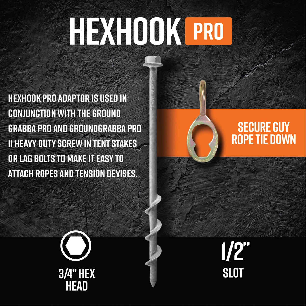 12 Pack HexHook Pro Lag Bolt Hook - Power Planter Augers