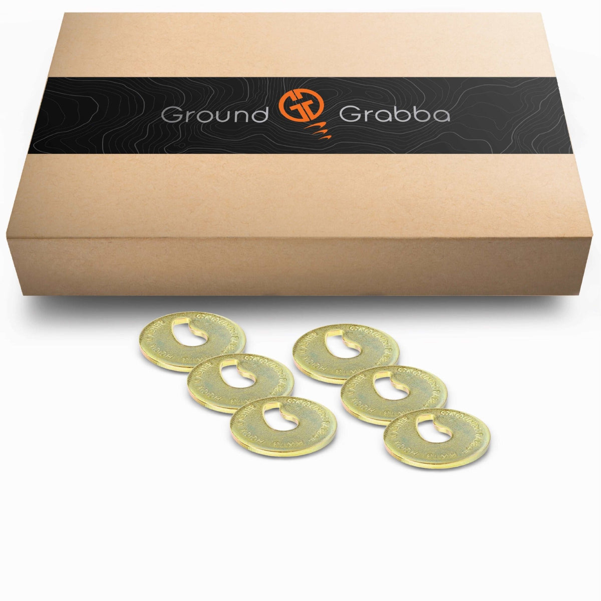 GroundGrabba Tear Drop HookWasher 6 and 12 Pack - Power Planter Augers