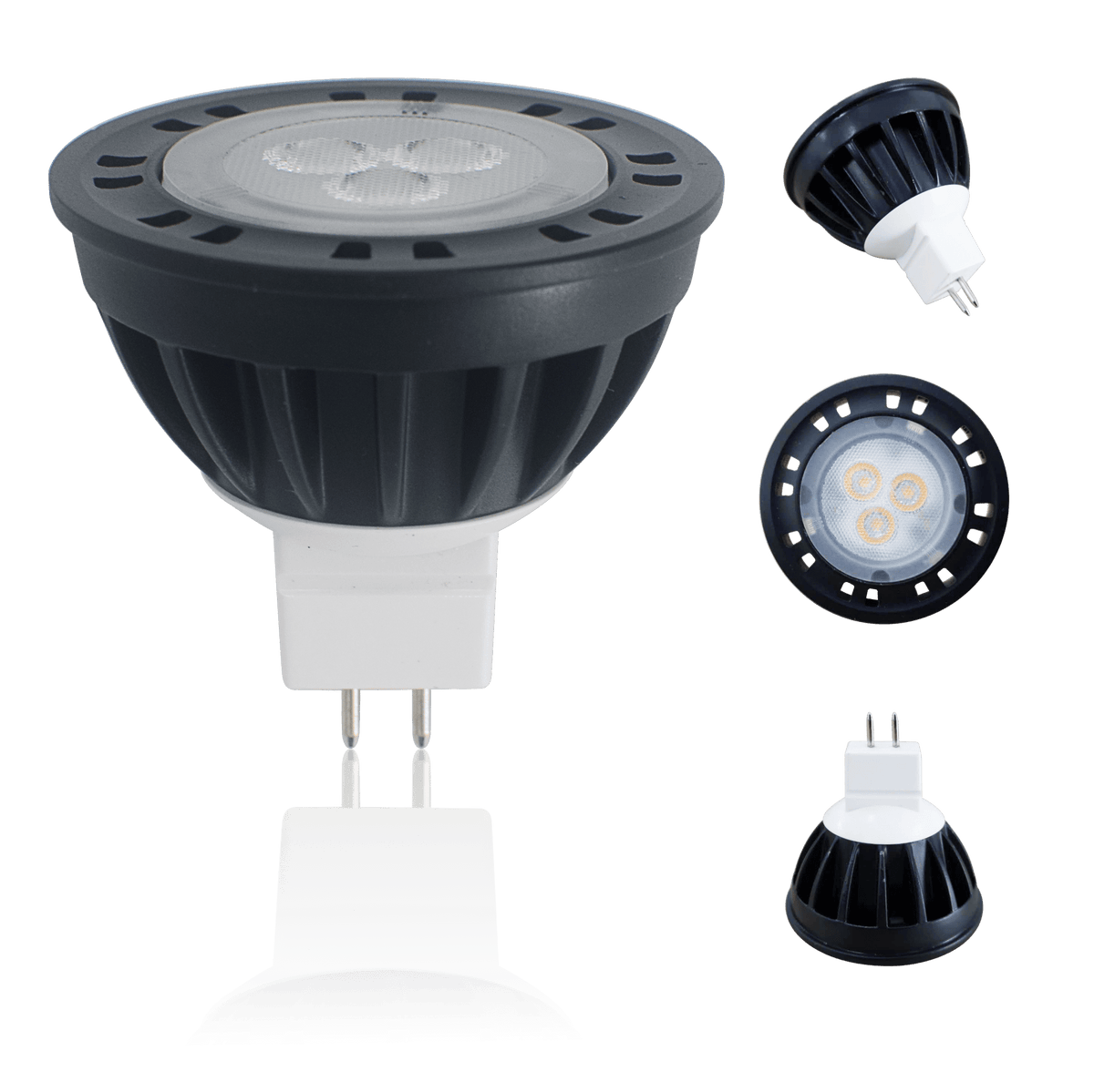 LED Landscape Spotlight & Path Lighting Kit - 6 Spotlight, 4 Path Light Set - Power Planter Augers