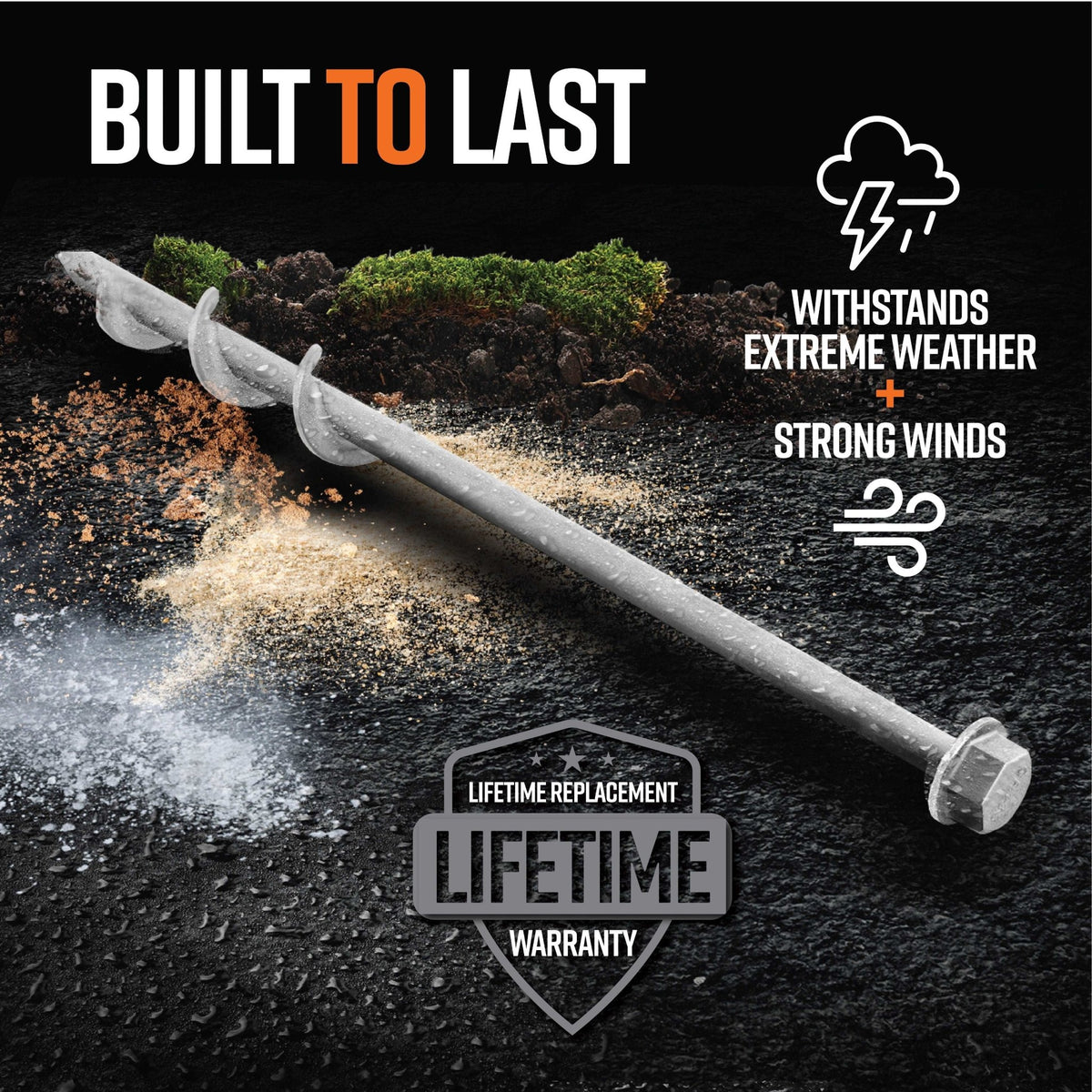GroundGrabba Pro I Closed Hook Kits - Power Planter Augers