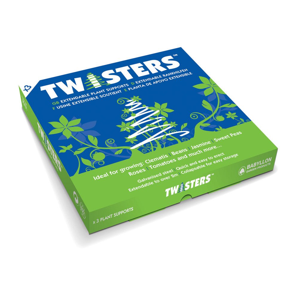 Twisters Extendable Plant Supports – Set of 3 - Power Planter Augers