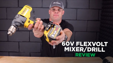 REVIEW: DeWalt DCD130T1 60V Flexvolt Mixer/Drill