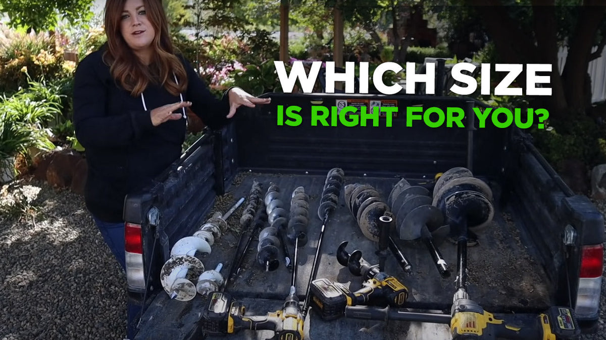 Garden Answer discusses earth auger sizes