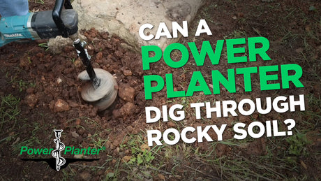 Can Power Planter earth augers dig through rocky clay soil?