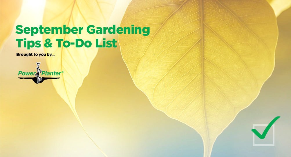 September Gardening Tips & To-Do List - Power Planter Augers