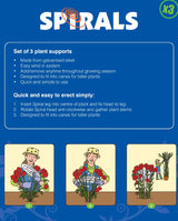 Spirals  Multi-Stem Plant Supports – Set of 3