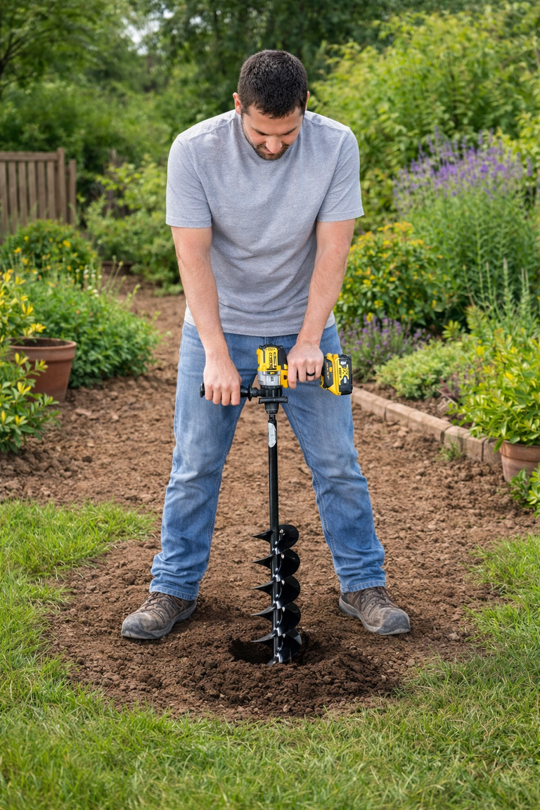 digger plant pot Quart Pot Landscape Auger (5” x 28”)