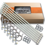 Complete Ground Anchor System – Tiny Homes, Site Offices & Containers