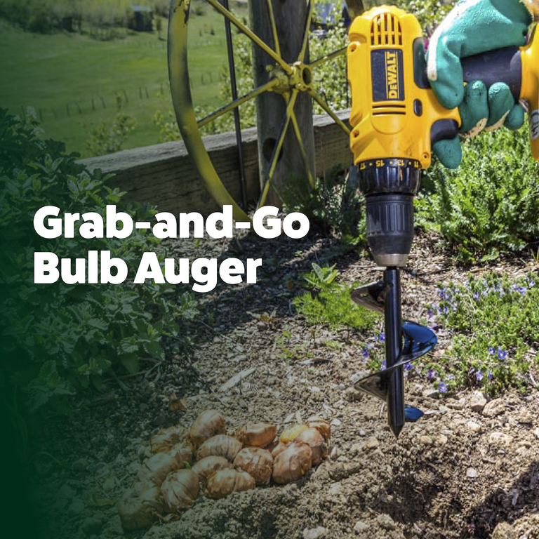 Bulb Planting Auger Bedding Plant Tool Power Planter