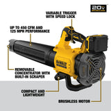 DEWALT® DCBL722P1 20V MAX* XR® Brushless Cordless Handheld Blower