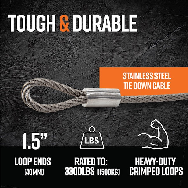 Commercial Use - Stainless Steel Strap Tie Down