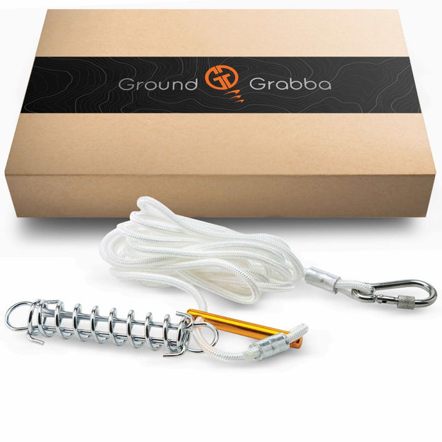 Spring Loaded Guy Rope Tie Downs - Power Planter Augers