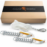Spring Loaded Guy Rope Tie Downs - Power Planter Augers