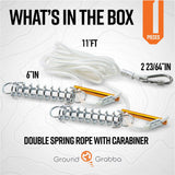 Spring Loaded Guy Rope Tie Downs - Power Planter Augers