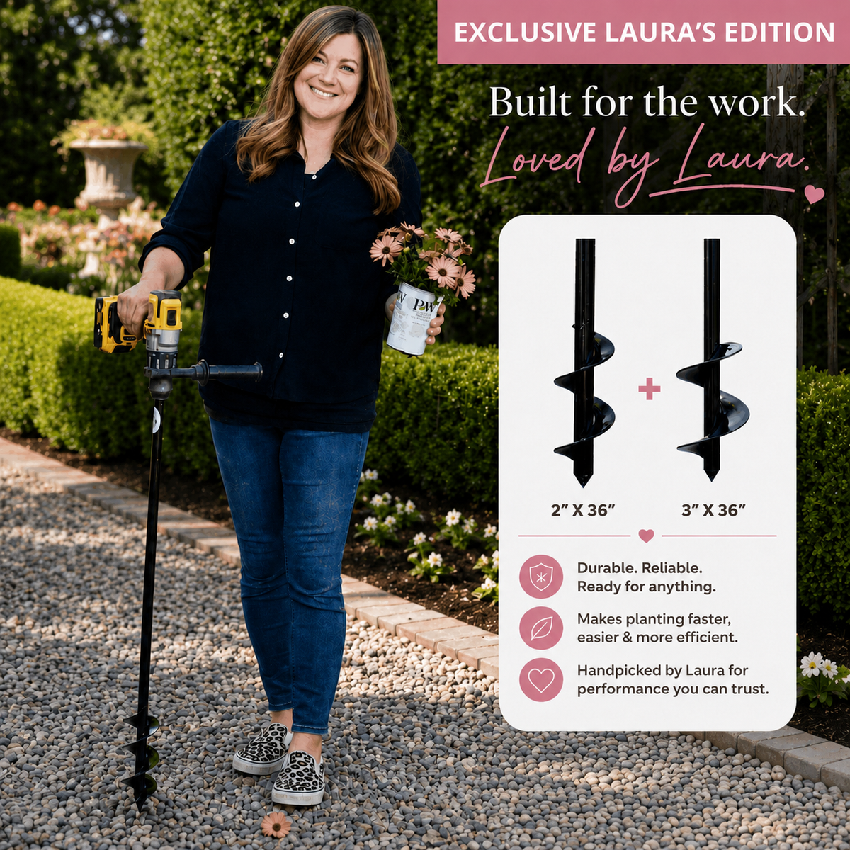 Garden Answer Auger Combo (2" x 36" and 3" x 36")