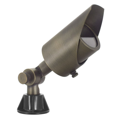 Brass Landscape Pro Spotlight Fixture (Bulb Included) - Power Planter Augers