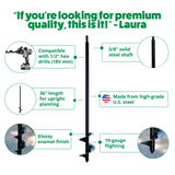 Garden Answer Auger Combo (2" x 36" and 3" x 36")