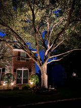 Brass Landscape Pro Spotlight Fixture (Bulb Included) - Power Planter Augers